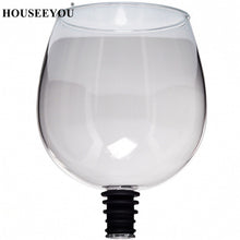 Lade das Bild in den Galerie-Viewer, HOUSEEYOU Creative Red Wine Champagne Glass Cup with Silicone Seal Drink Directly from Bottle Crystal Glasses Cocktail Mug 260ML
