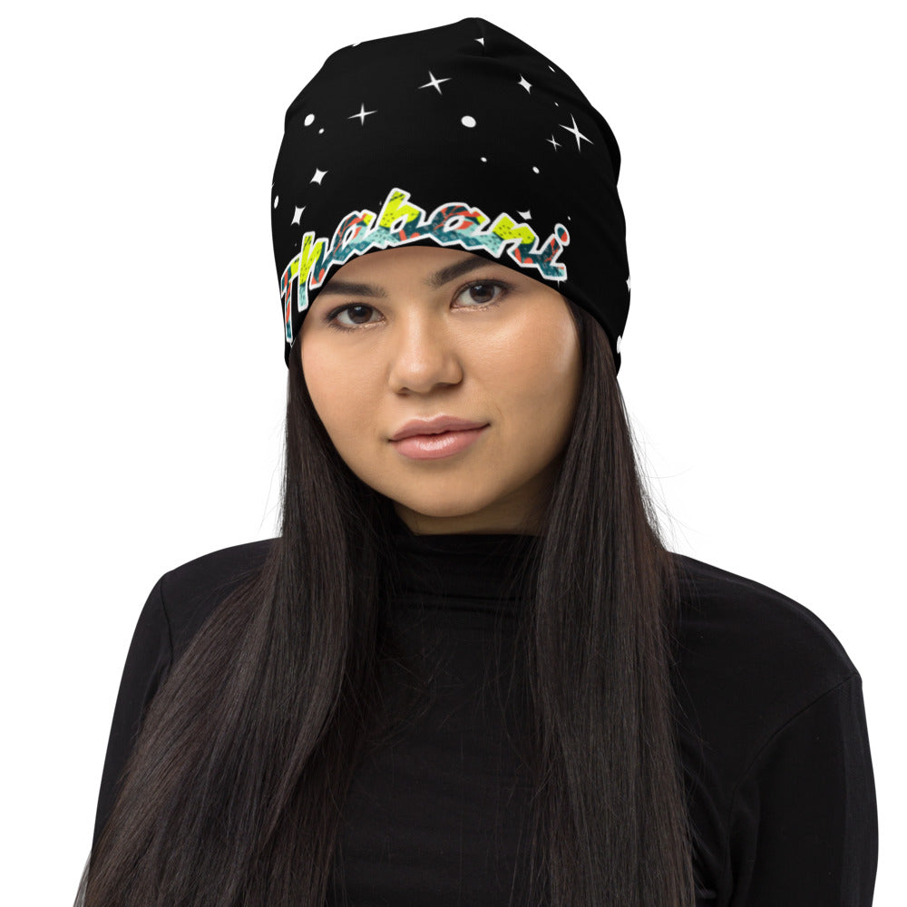 Thabani Night Sky Print Beanie