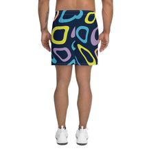 Load image into Gallery viewer, Afrikon Crown Color Print Men&#39;s Athletic Long Shorts
