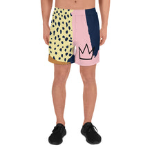 将图片加载到图库查看器，Afrikon Crown Lavish Print Men&#39;s Athletic Long Shorts
