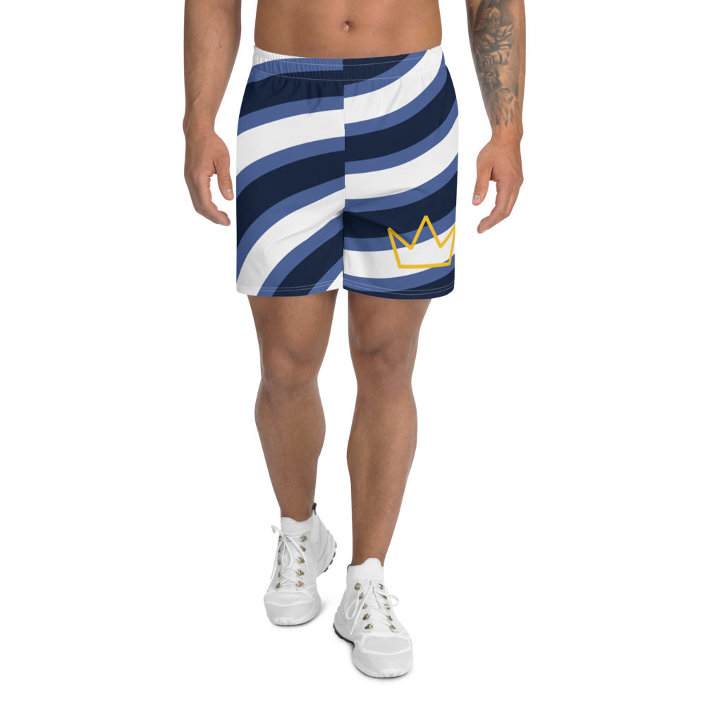 Afrikon Crown 2xRibbon print Athletic Long Shorts