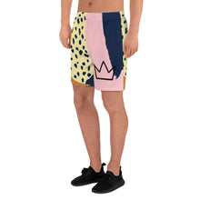将图片加载到图库查看器，Afrikon Crown Lavish Print Men&#39;s Athletic Long Shorts
