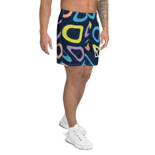 Load image into Gallery viewer, Afrikon Crown Color Print Men&#39;s Athletic Long Shorts
