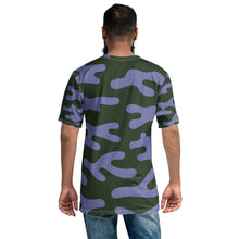 将图片加载到图库查看器，Afrikon Crown Amethyst Camo Print Men&#39;s T-shirt
