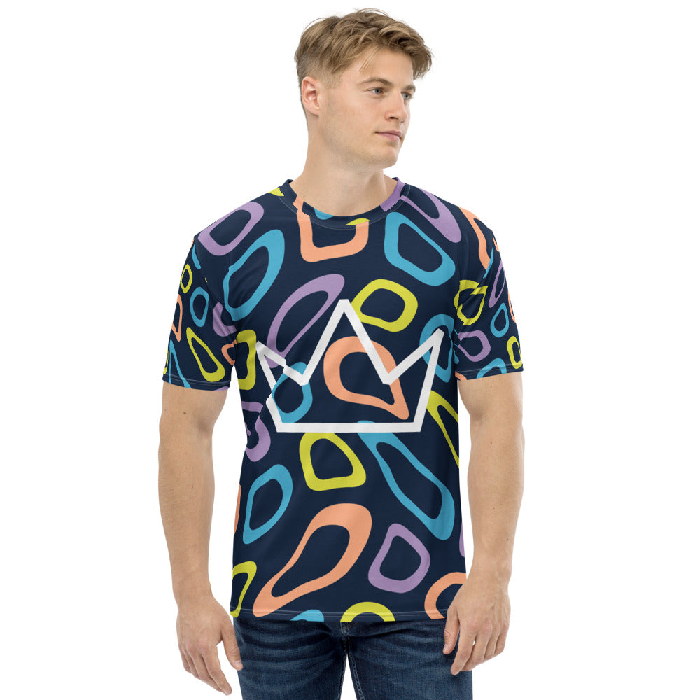 Afrikon Crown Color Print Men's T-shirt