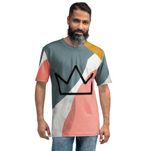 将图片加载到图库查看器，Afrikon Crown Abstract Print Men&#39;s T-shirt
