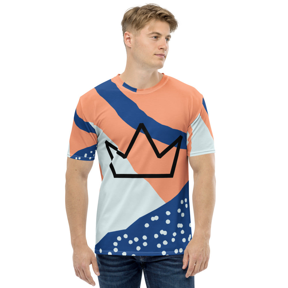 Afrikon Crown Corral Print Men's T-shirt