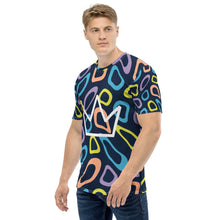 将图片加载到图库查看器，Afrikon Crown Color Print Men&#39;s T-shirt
