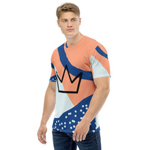 将图片加载到图库查看器，Afrikon Crown Corral Print Men&#39;s T-shirt
