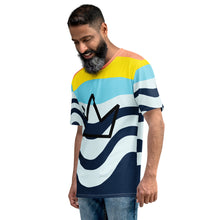 Cargar imagen en el visor de la galería, Afrikon Crown Hi-Zebra Print Men&#39;s T-shirt
