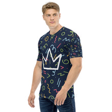 将图片加载到图库查看器，Afrikon Crown Neon Print Men&#39;s T-shirt
