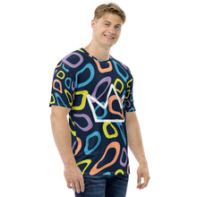 将图片加载到图库查看器，Afrikon Crown Color Print Men&#39;s T-shirt

