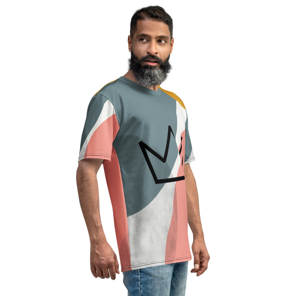Afrikon Crown Abstract Print Men's T-shirt