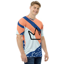将图片加载到图库查看器，Afrikon Crown Corral Print Men&#39;s T-shirt
