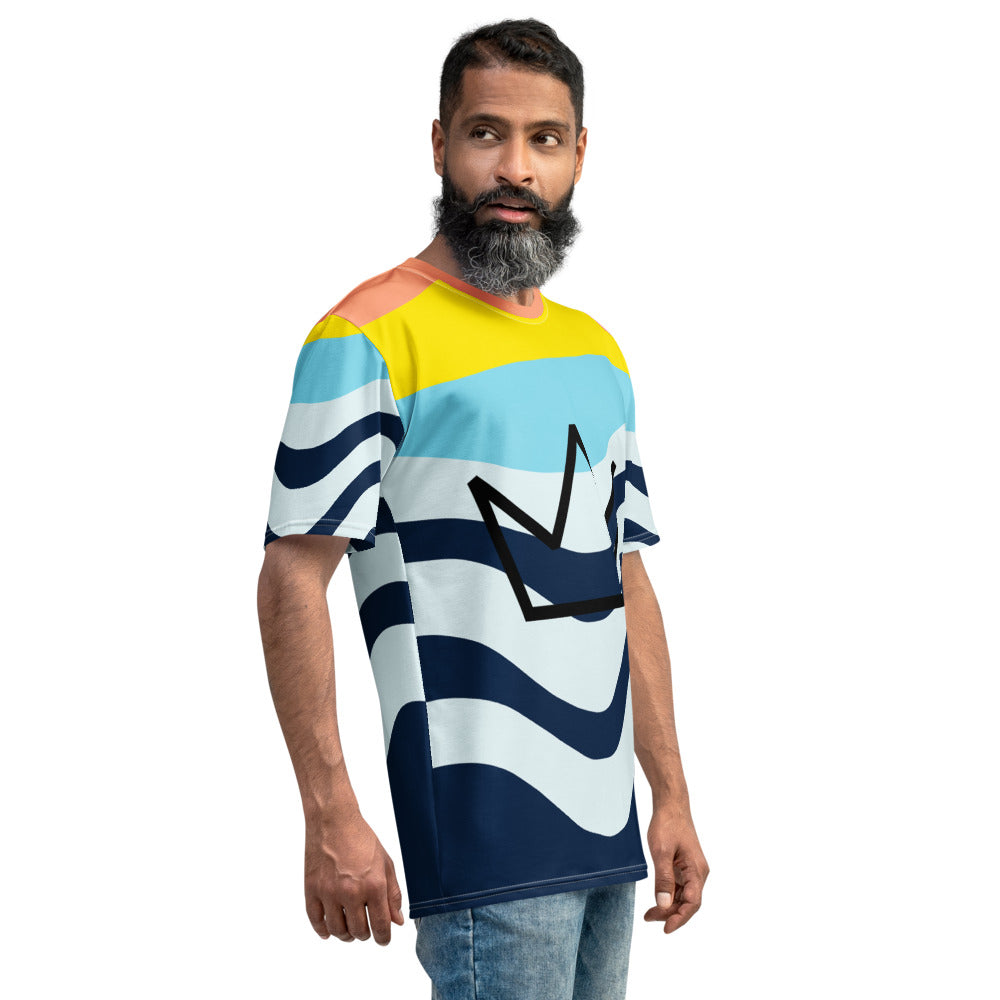 Afrikon Crown Hi-Zebra Print Men's T-shirt