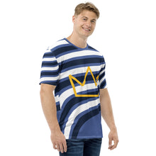 将图片加载到图库查看器，Afrikon Crown 2xRibbon print Men&#39;s T-shirt
