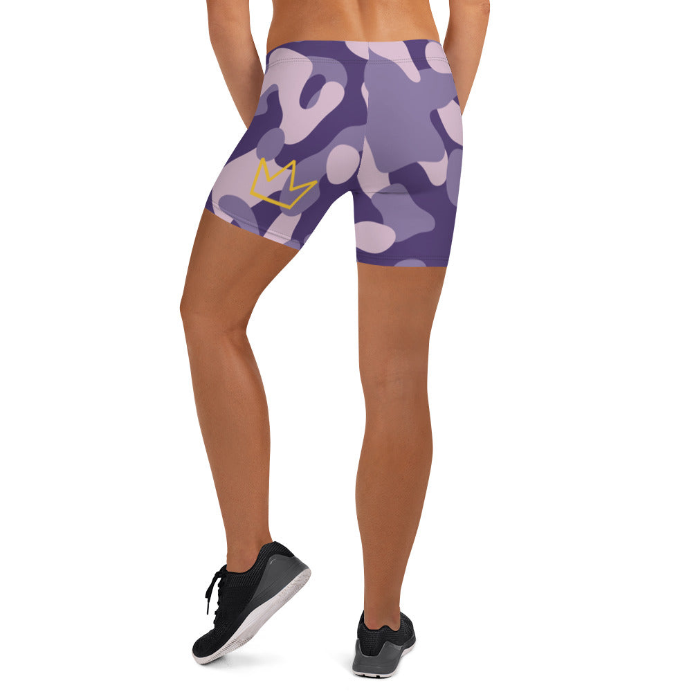 Afrikon Crown Purp Camo Shorts