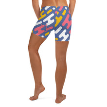 Load image into Gallery viewer, Afrikon Crown puzzle print Shorts
