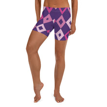 Load image into Gallery viewer, Afrikon Crown Diamond Print Shorts
