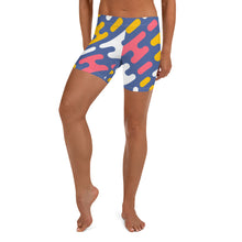 Load image into Gallery viewer, Afrikon Crown puzzle print Shorts
