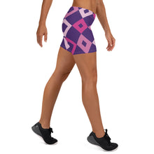Load image into Gallery viewer, Afrikon Crown Diamond Print Shorts
