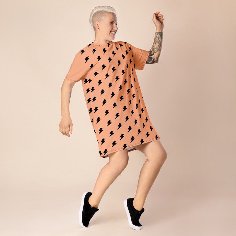 Lighting All Over T-shirt dress