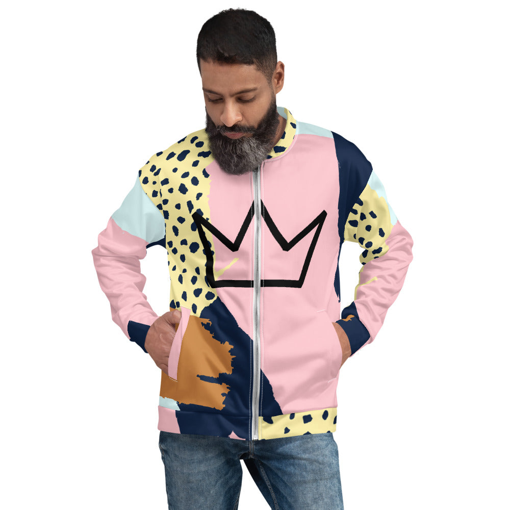 Afrikon Crown Lavish Print Bomber Jacket