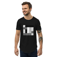 Lade das Bild in den Galerie-Viewer, White Noise Men&#39;s Curved Hem T-Shirt
