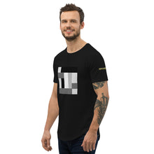 Lade das Bild in den Galerie-Viewer, White Noise Men&#39;s Curved Hem T-Shirt
