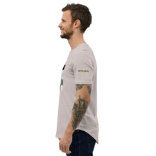 Lade das Bild in den Galerie-Viewer, White Noise Men&#39;s Curved Hem T-Shirt
