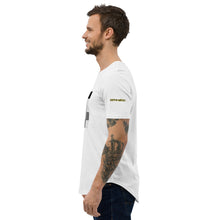 Lade das Bild in den Galerie-Viewer, White Noise Men&#39;s Curved Hem T-Shirt
