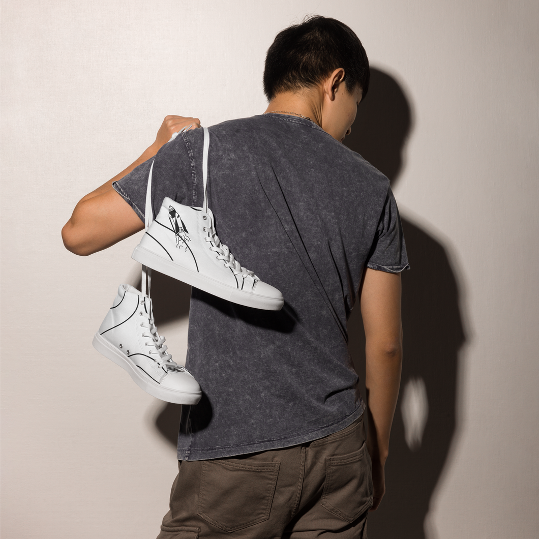 Rocket Men’s high top canvas shoes