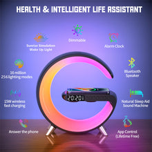 Charger l&#39;image dans la galerie, Bluetooth Speaker Wireless Charger Lamp
