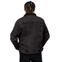 Load image into Gallery viewer, Space Thinker Unisex denim sherpa jacket
