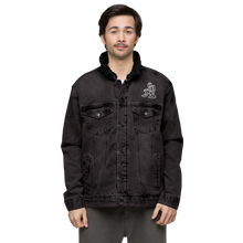 Load image into Gallery viewer, Space Thinker Unisex denim sherpa jacket

