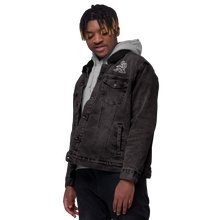 Load image into Gallery viewer, Space Thinker Unisex denim sherpa jacket
